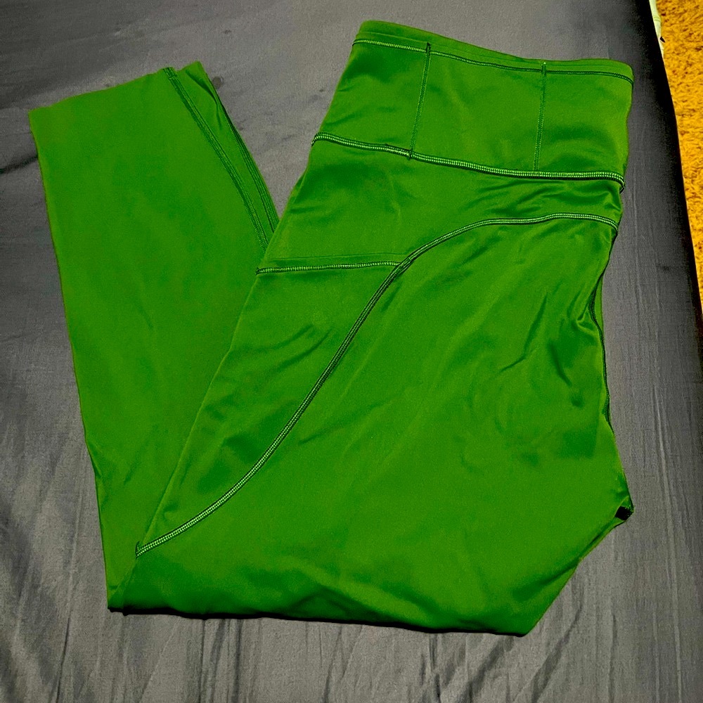 Lululemon Fast Free HR Tight 25” Size 16 Nulux Everglade Green